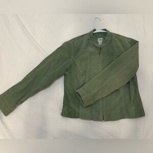 NWOT Chico’s Suede Leather Jacket